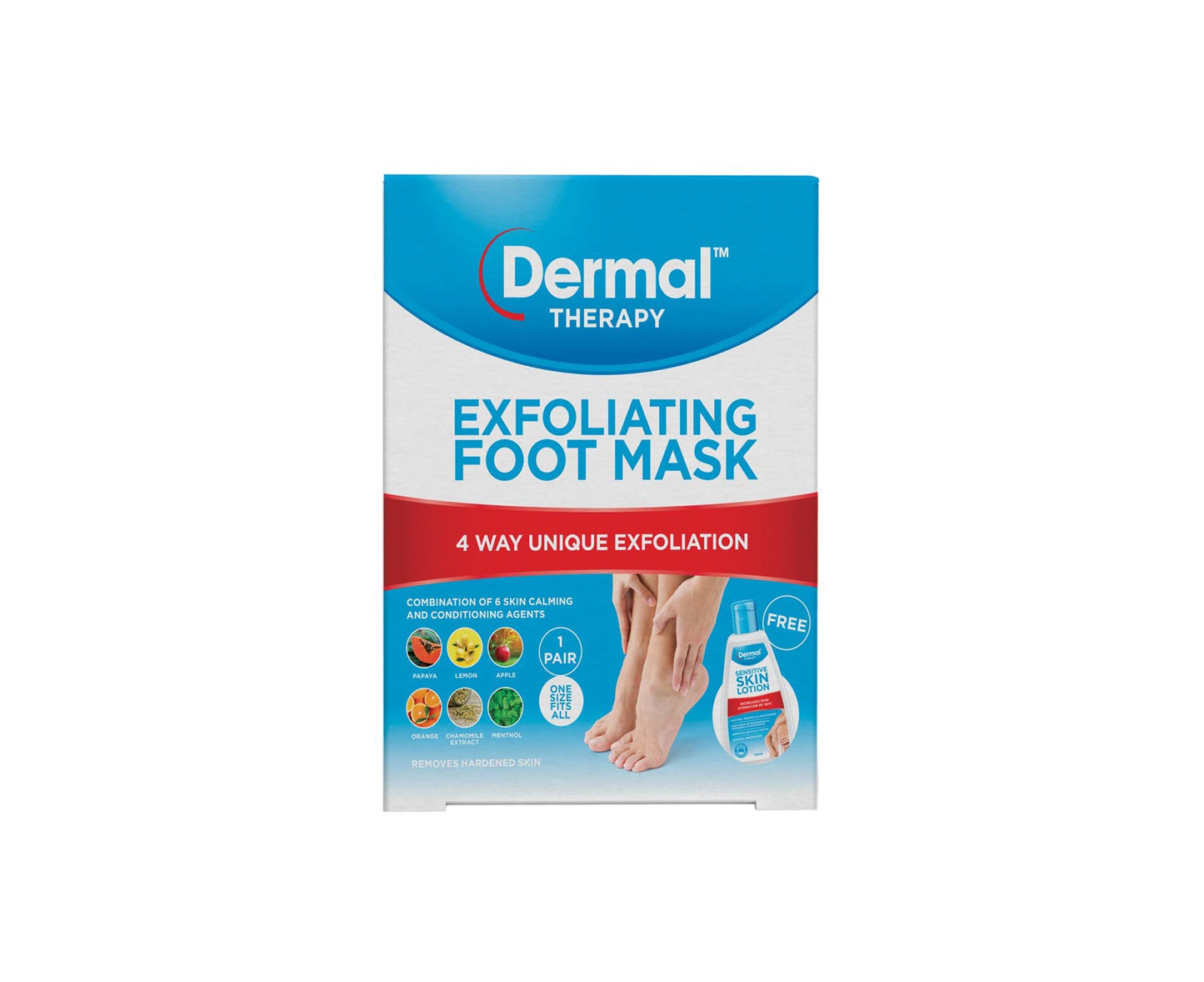 Dermal Therapy Exfoliating Foot Mask 1 Pair