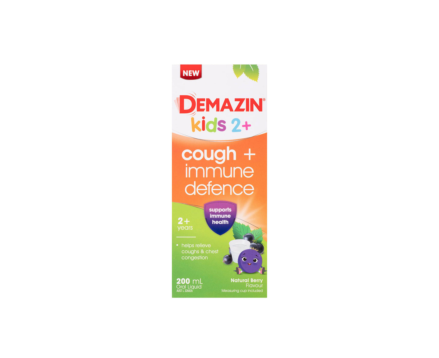 Demazin Kids Cough + Immune Defence Berry Syrup 200mL