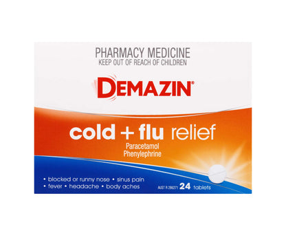 Demazin Cold and Flu Tablets 24