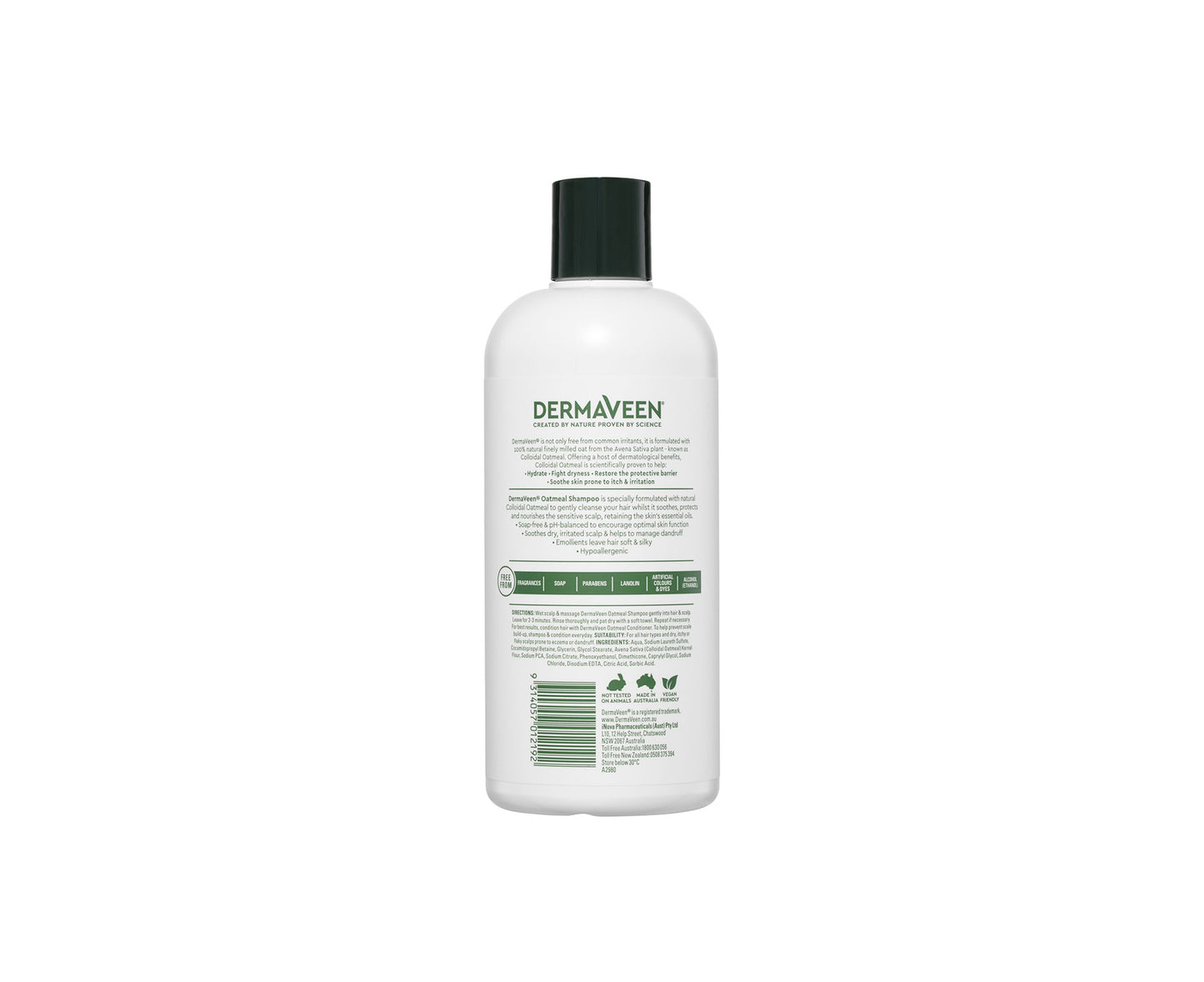 DermaVeen Oatmeal Shampoo 500mL