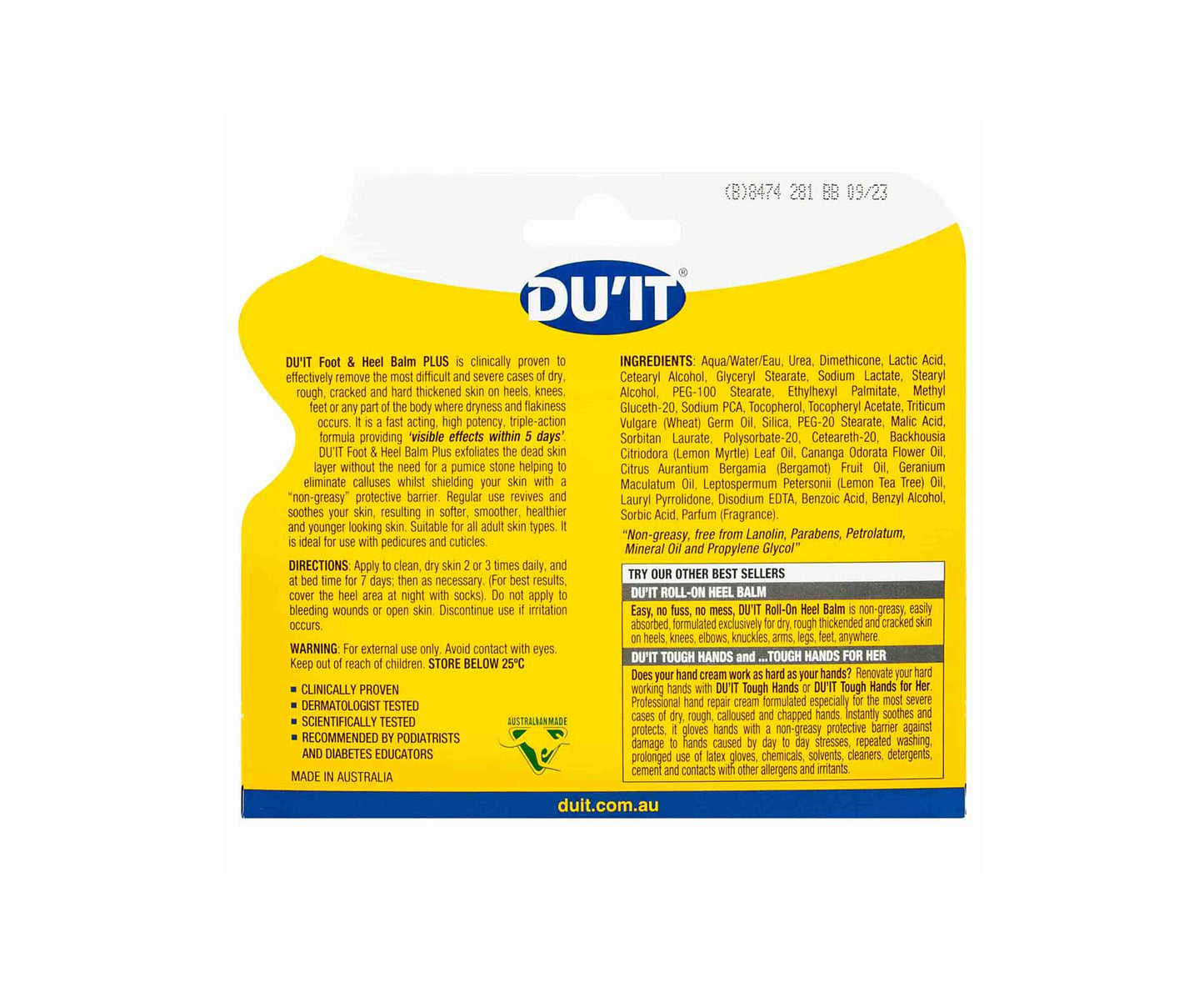 Duit Foot & Heel Balm Plus 50mL