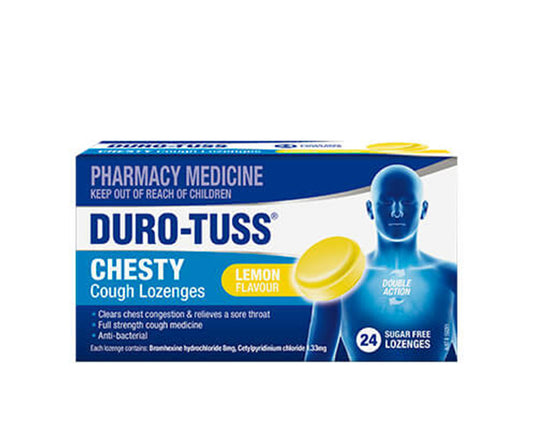 Durotuss Chesty Cough Lemon Lozenges 24