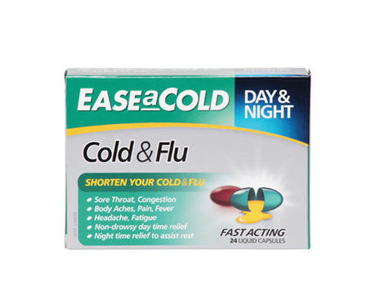 Ease a Cold Cold & Flu Day & Night Capsules 24