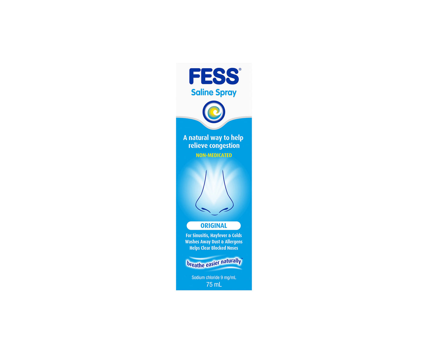 Fess Nasal Saline Spray 75mL - Main Image
