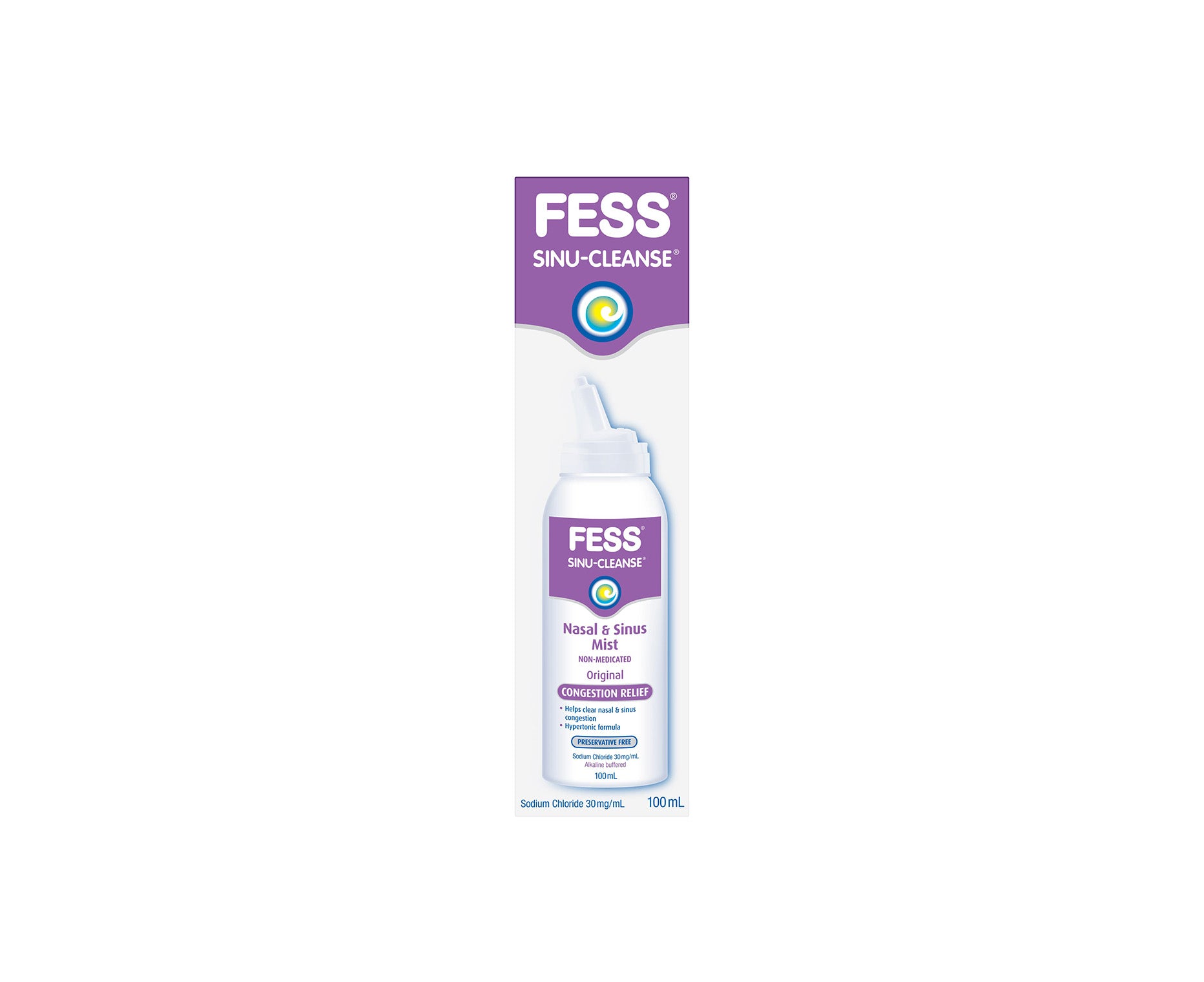 Fess Sinus-Cleanse Congestion Relief Nasal & Sinus Mist 100mL