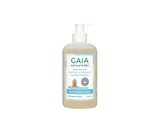 Gaia Natural Baby Hair & Body Wash 500mL