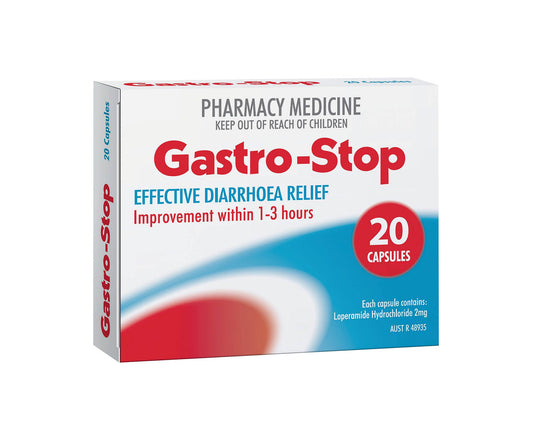 Gastro-Stop Loperamide 2mg Capsules 20