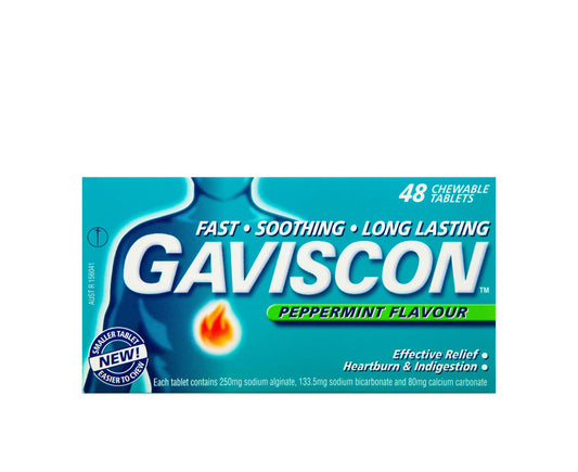 Gaviscon Peppermint Chewable Tablets 48
