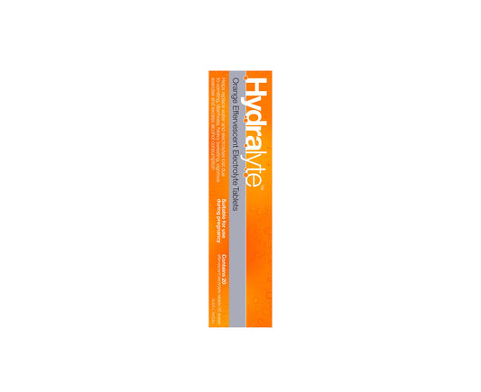 Hydralyte Effervescent Electrolyte Tablets Orange 20