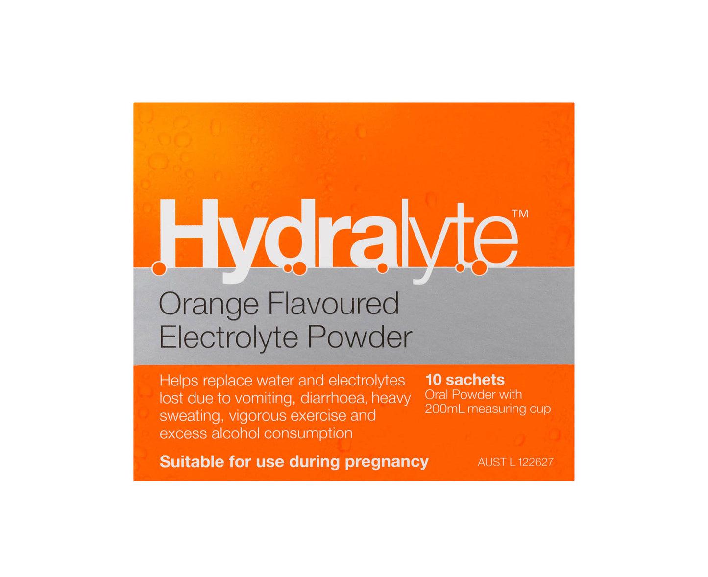 Hydralyte Electrolyte Powder Sachet Orange 5g x10