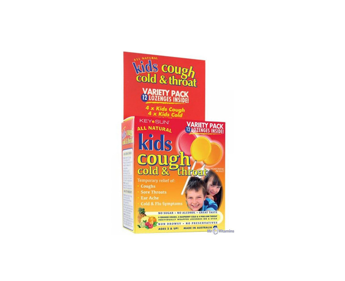 Keysun Kids Cough, Cold & Throat Multipack 12