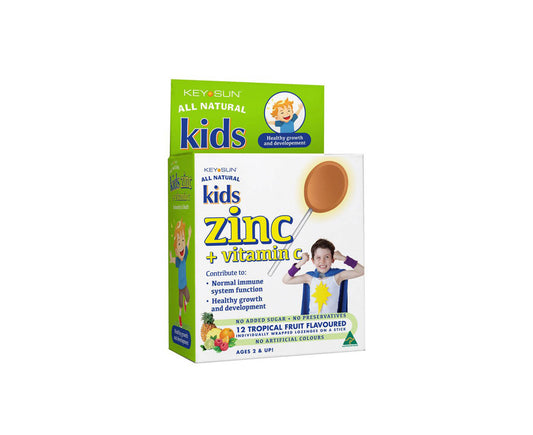 Keysun Kids Zinc + Vitamin C Lozenges 12