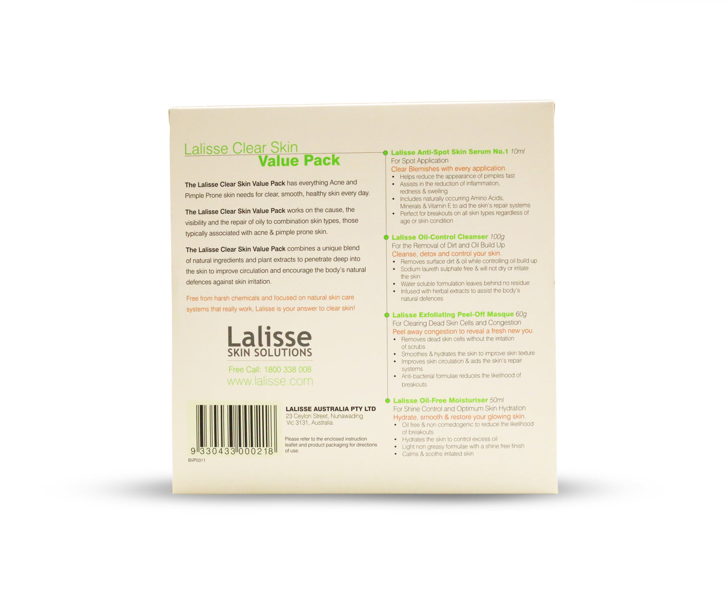 Lalisse Clear Skin Value Pack