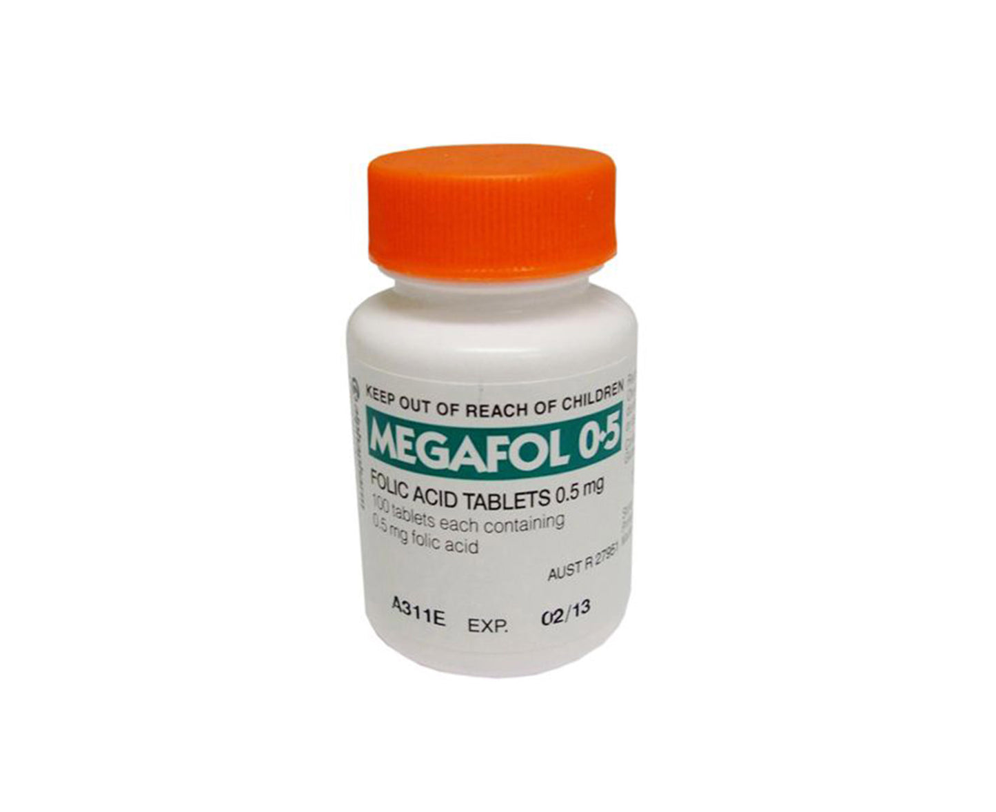 Megafol Folic Acid 0.5mg Tablets 100