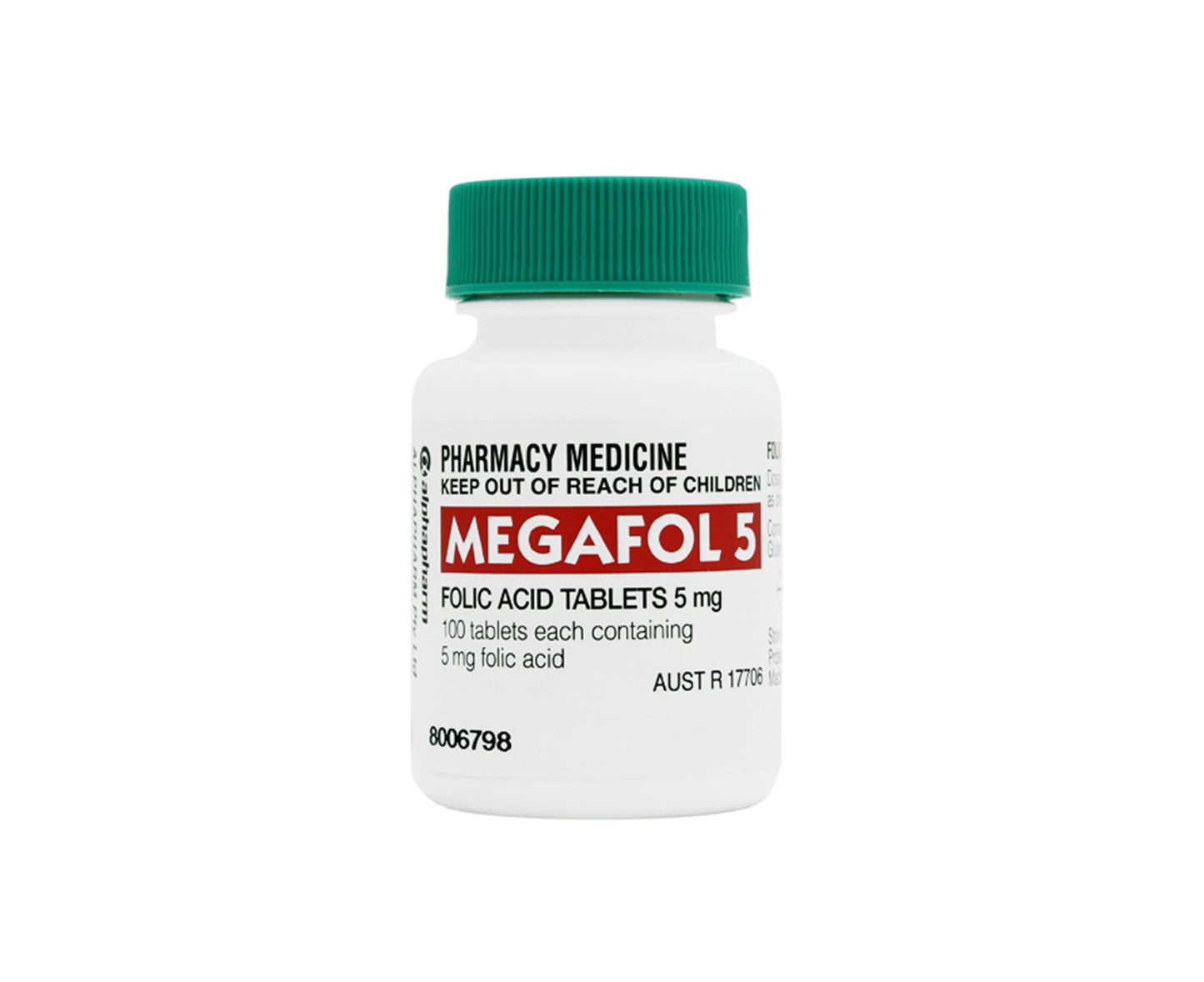 Megafol Folic Acid 5mg Tablets 100