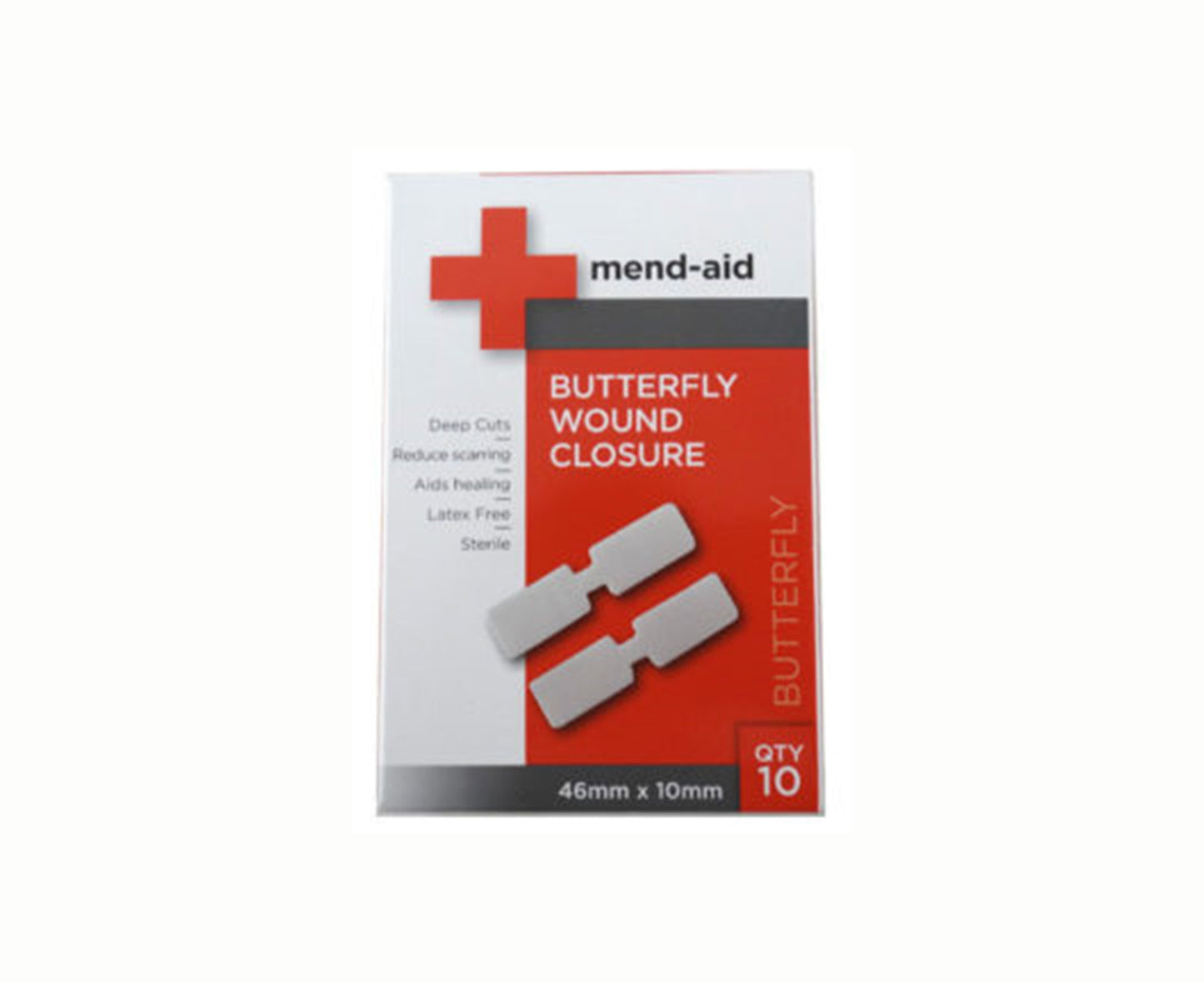 BeMed Mend-Aid Butterfly Wound Closure 10 Strips