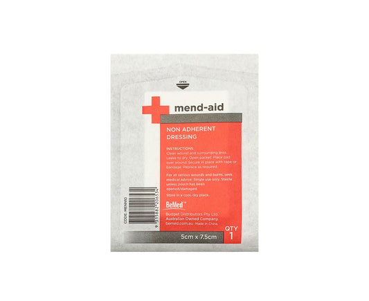 Bemed Mend-Aid Non Adherent Dressing 5cm x 7.5cm 50 Pieces