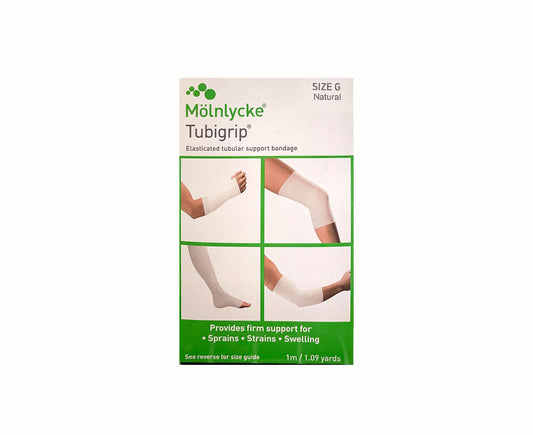 Molnlycke Tubigrip Elasticated Tubular Support Bandage Size G Natural 1 Meter