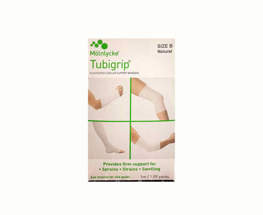 Molnlycke Tubigrip Elasticated Tubular Support Bandage Size B Natural 1 Meter