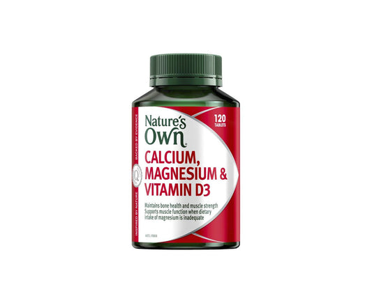 Nature's Own Calcium & Magnesium With Vitamin D3 Tablets 120