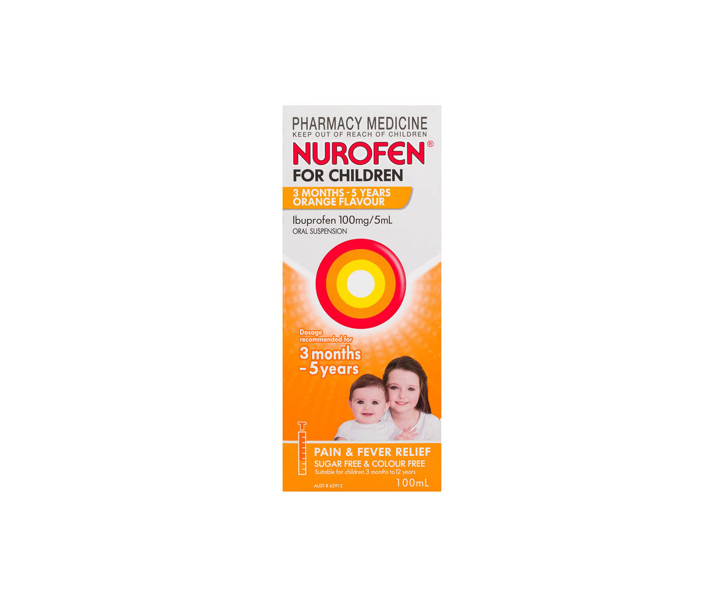 Nurofen Children 3 Months to 5 Years Orange 100mL