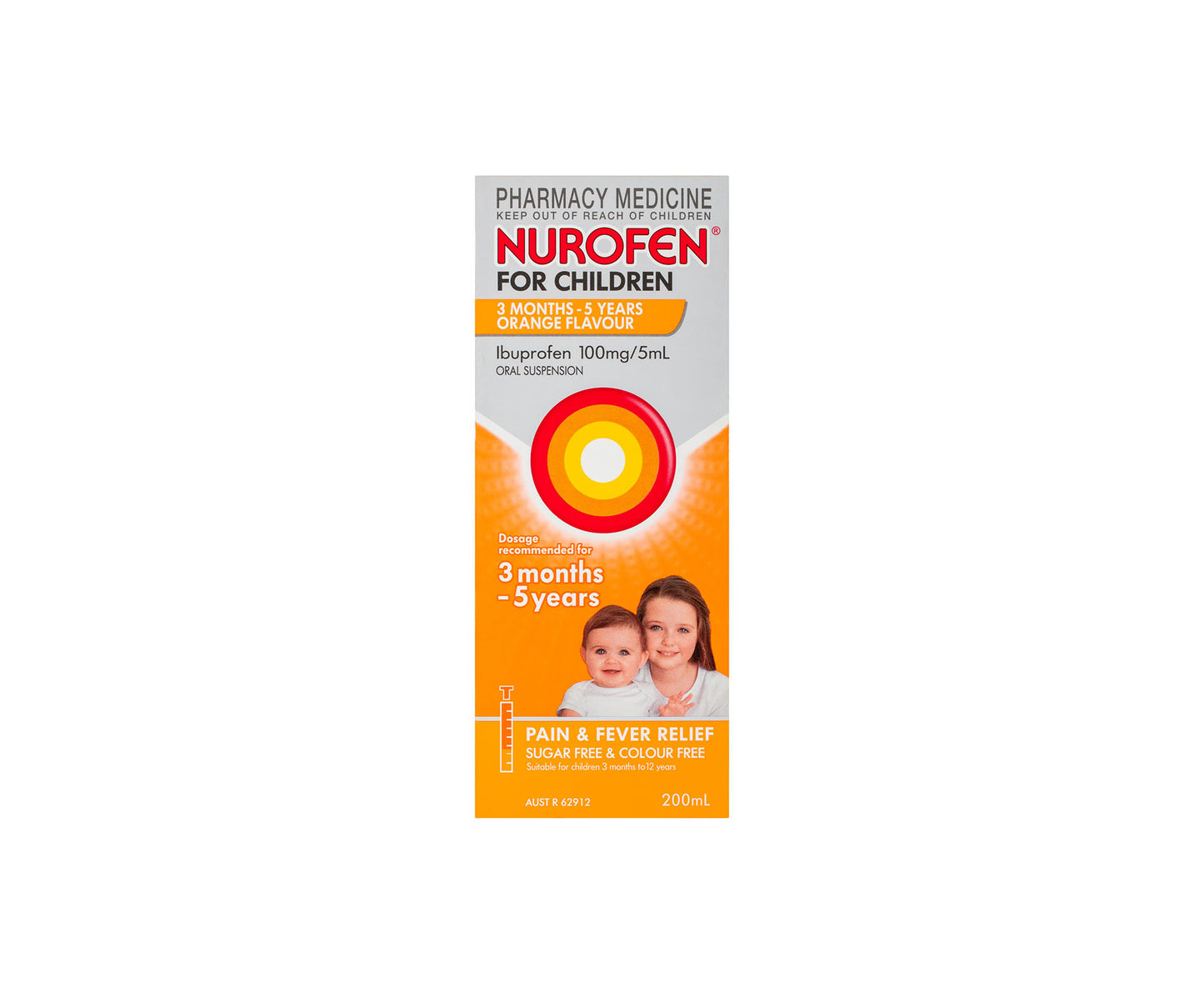 Nurofen Children 3 Months to 5 Years Orange 200mL