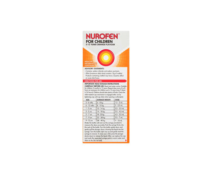 Nurofen Children 5-12 Years Orange 100mL