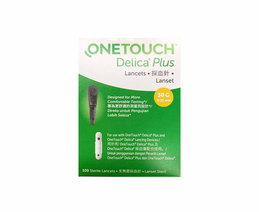 OneTouch Delica Plus Lancets 30g 0.32mm 100 Sterile Lancets