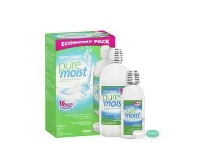 Opti-Free PureMoist Contact Solution Economy Pack 300mL+90mL