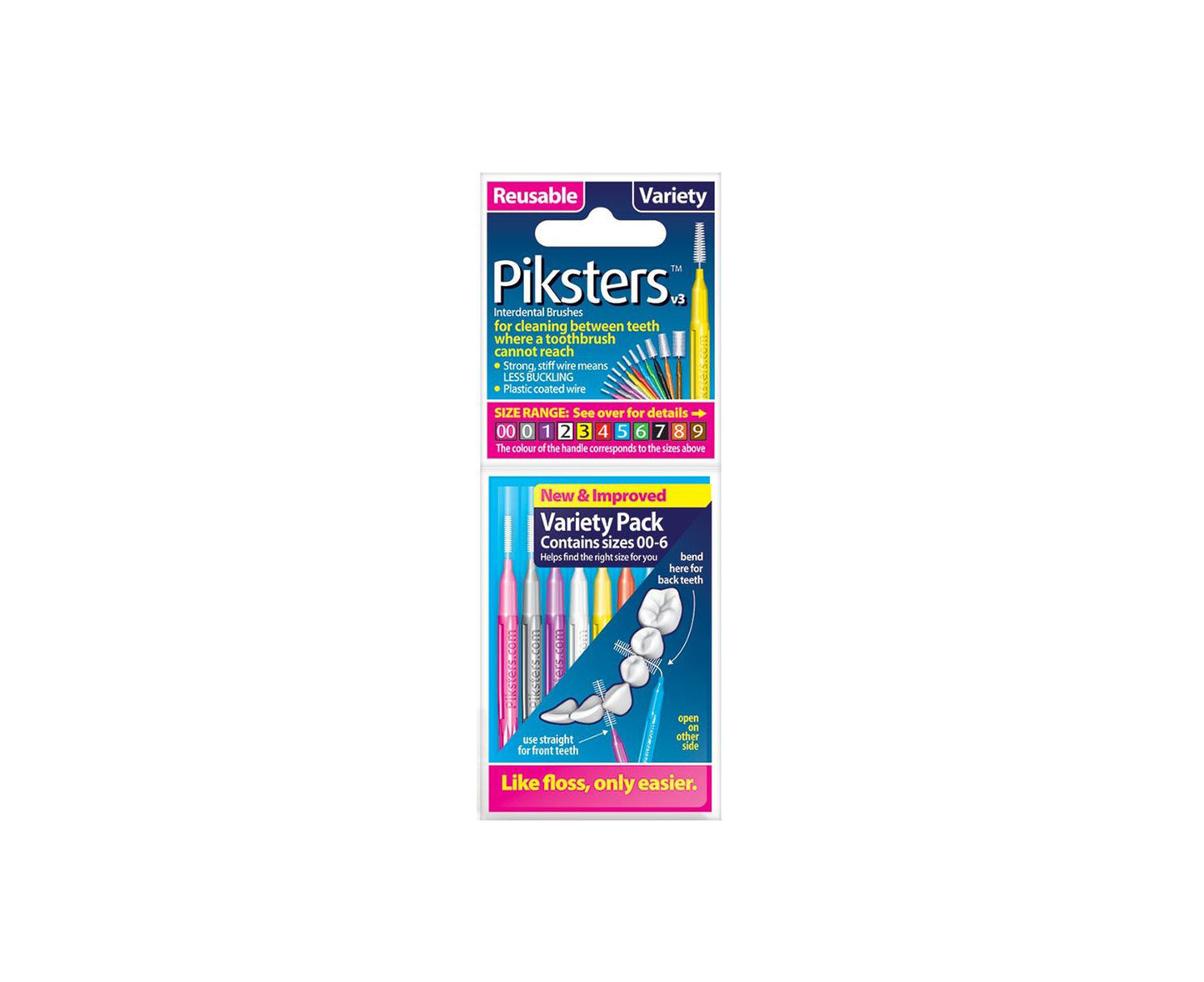Pikster Interdental Brush Variety Size 00-6