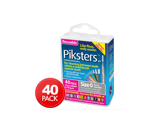 Piksters Interdental Brushes Size 0 40 Packs