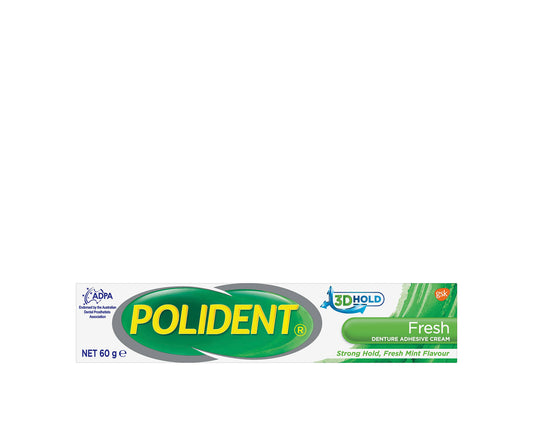 Polident Denture Adhesive Cream Mint 60g