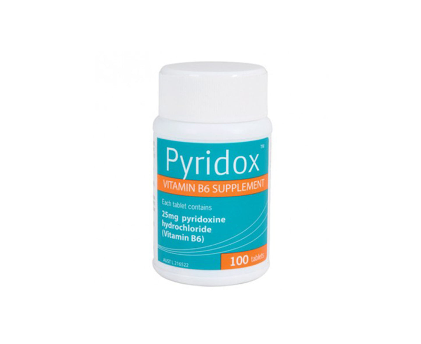 Pyridox Vitamin B6 25mg Tablets 100