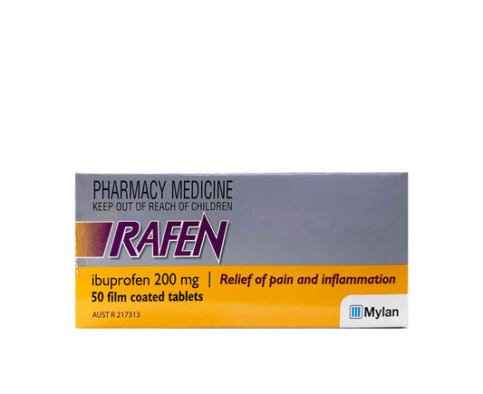 Rafen Ibuprofen 200mg Film Coated Tablets 50