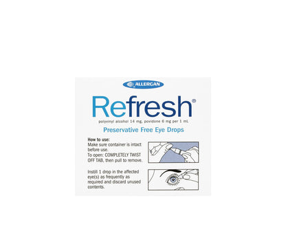 Refresh Preservative Free Eye Drops 0.4mL 30 Pack