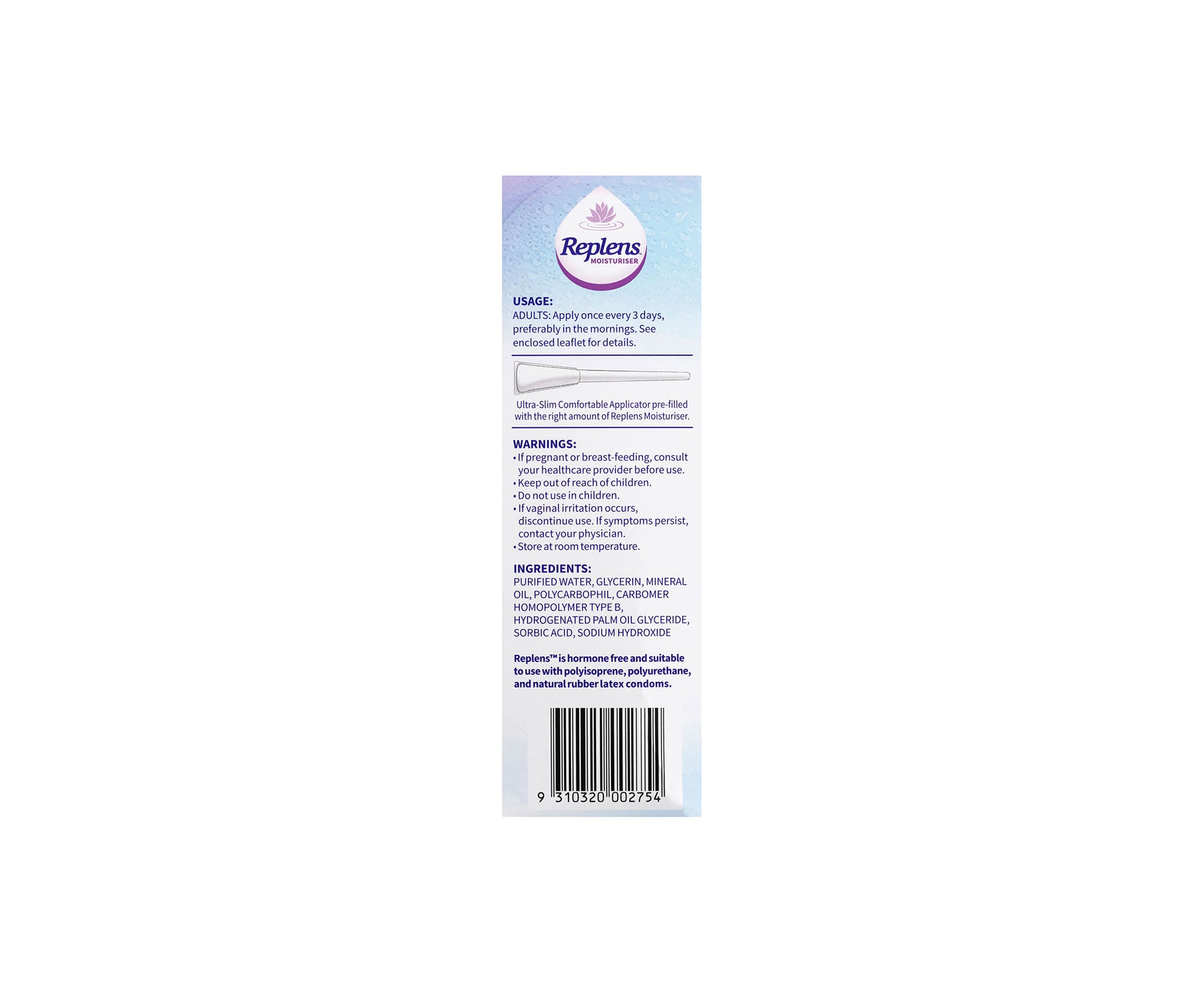 Replens Vaginal Moisturiser 10 Pack Replens Vaginal Moisturiser 10 Pack