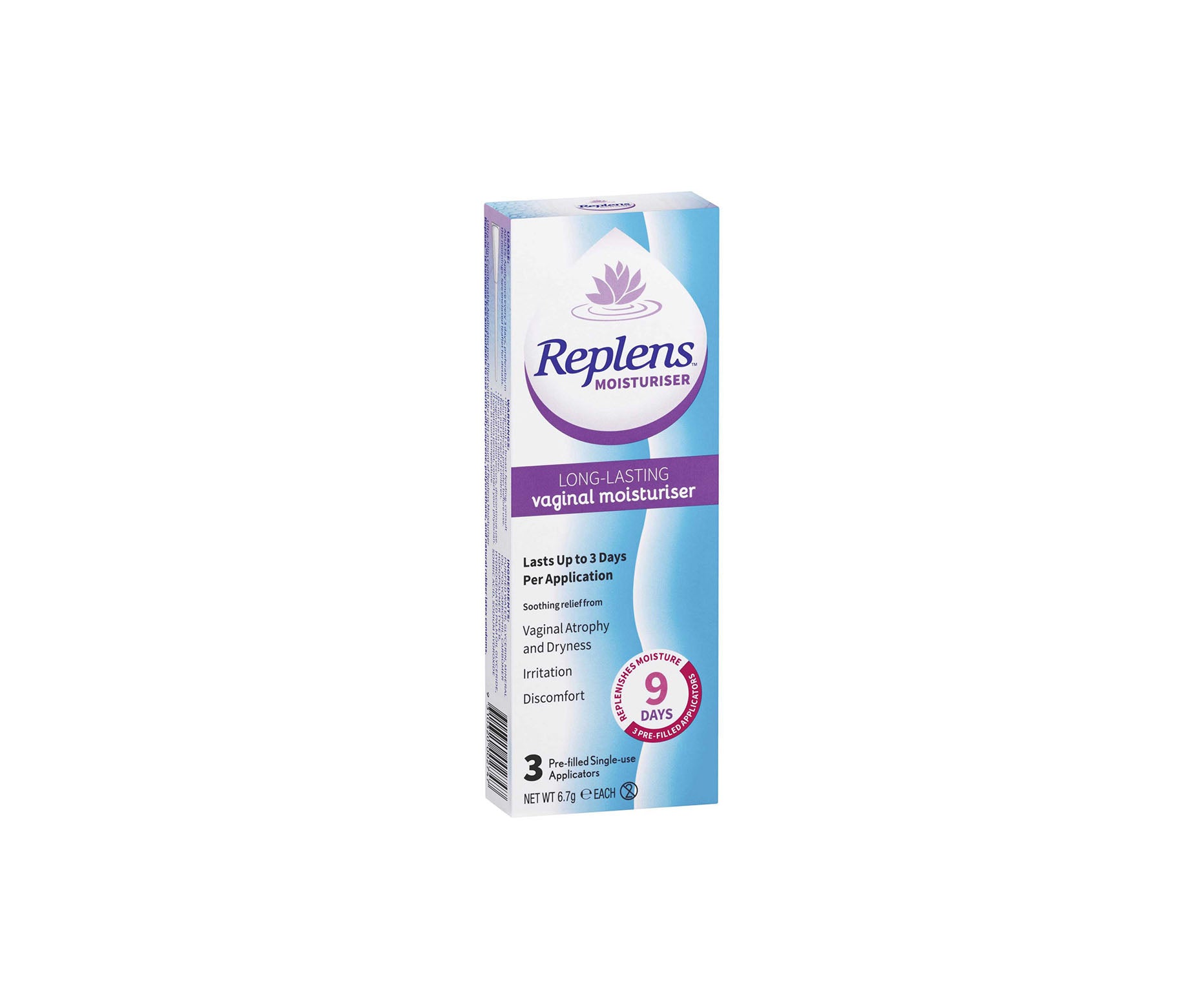 Replens Vaginal Moisturiser 3 Pack