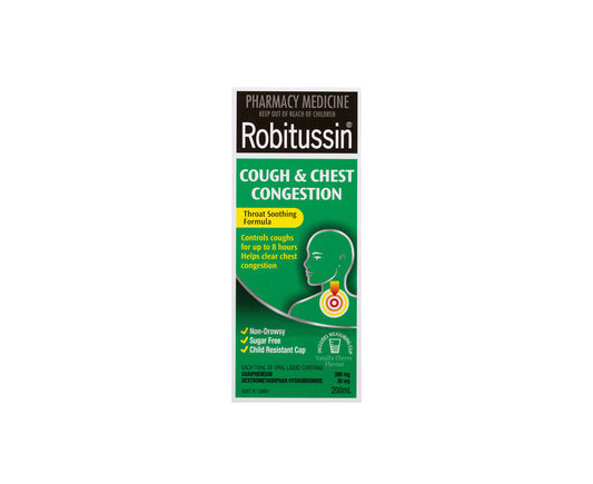 Robitussin Cough Plus Chest Congestion Syrup 200mL