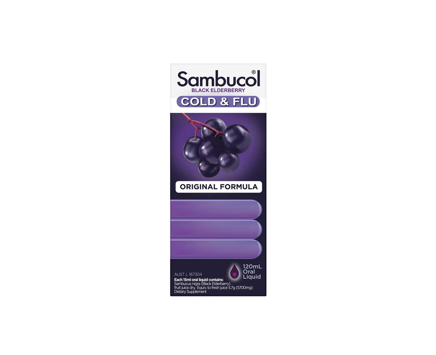 Sambucol Cold and Flu Syrup 120mL