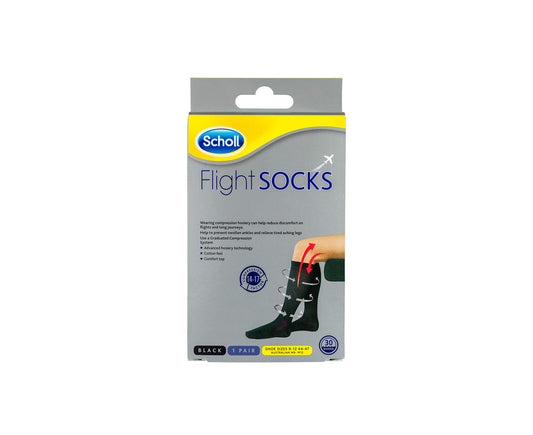 Scholl Flight Compression Socks Black Size 9-12