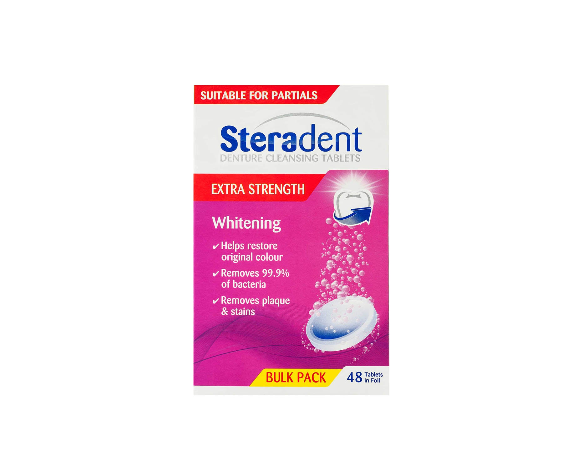 Steradent Denture Cleansing Tablets Extra Strength 48 Pack – Zenith ...