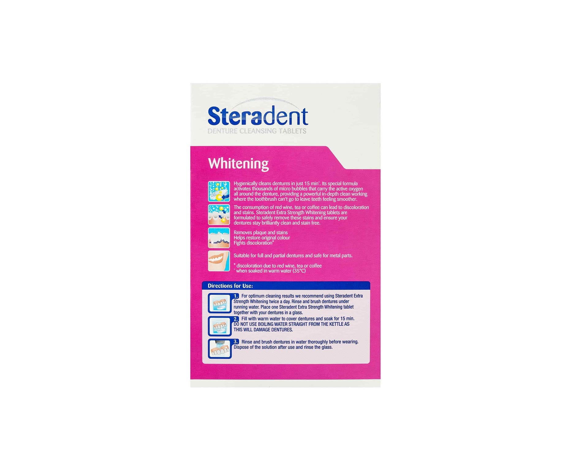 Steradent Denture Cleansing Tablets Extra Strength 48 Pack – Zenith ...