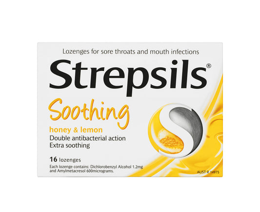Strepsils Double Antibacterial Honey & Lemon 16