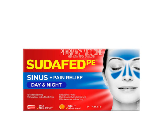 Sudafed PE Day and Night Relief Tablets 24