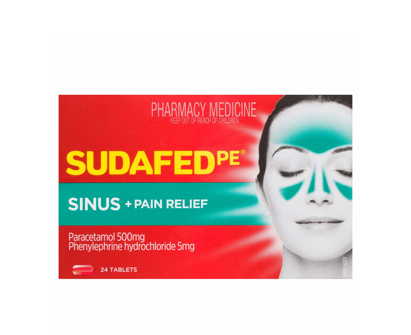 Sudafed PE Sinus and Pain Relief Tablets 24