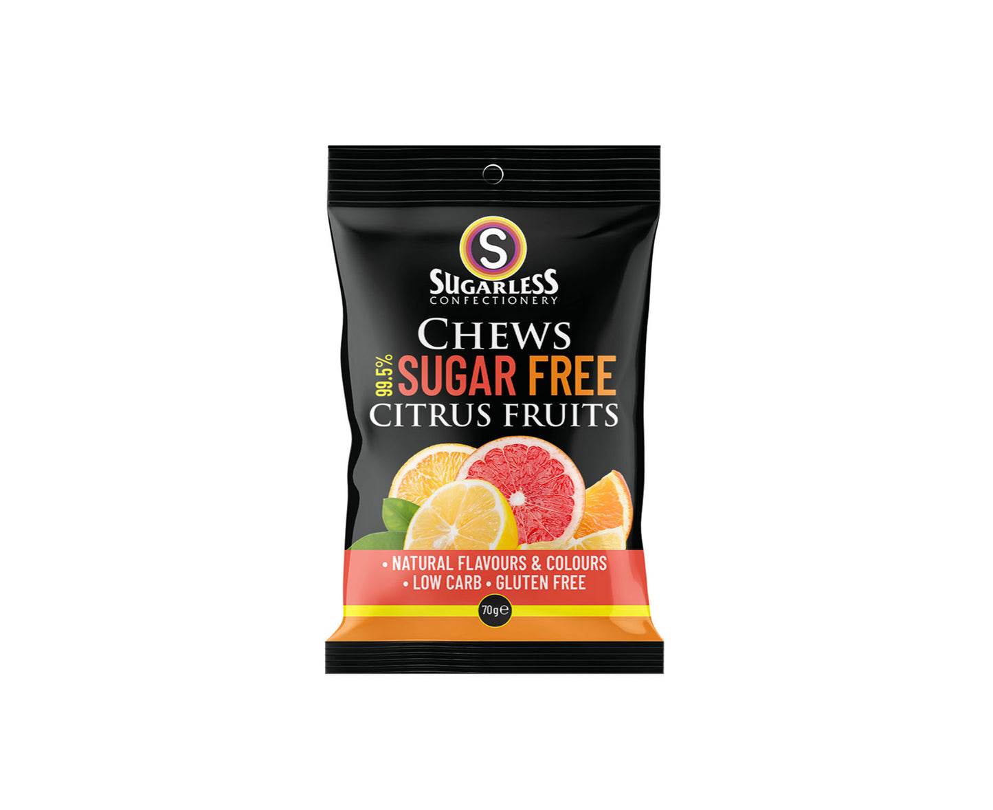 Sugarless Co Citrus Fruit Chews 70g