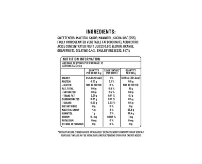 Sugarless Co Citrus Fruit Chews 70g