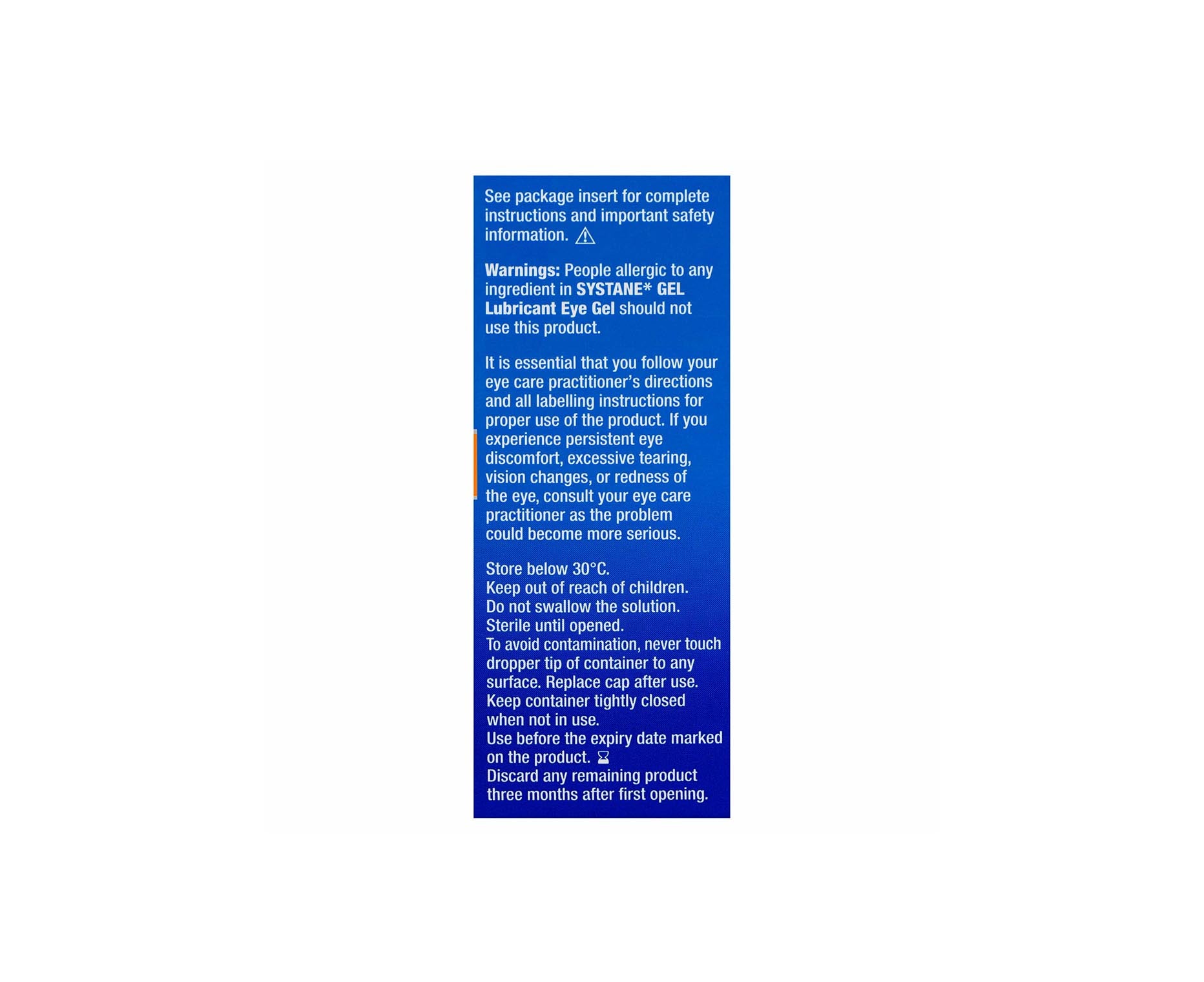 Systane Lubricant Eye Gel 10mL Systane Lubricant Eye Gel 10mL