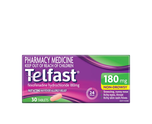 Telfast 180mg Tablets 30