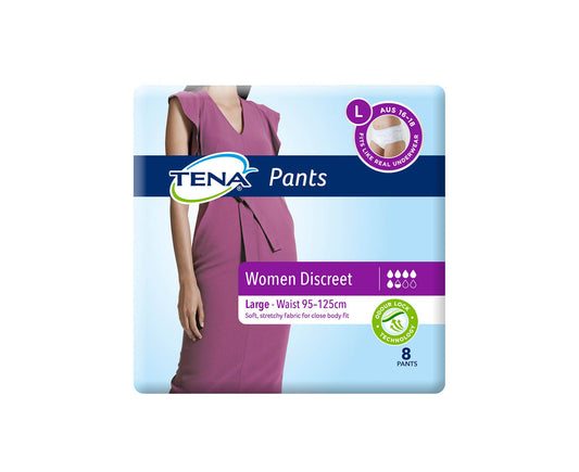 Tena Pant Women Discreet Large 8 Pack